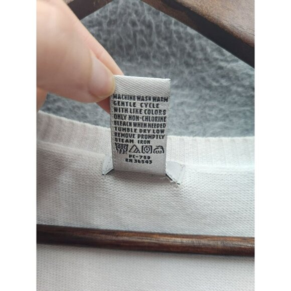 Argyle Pattern Sleeveless Sweater Vest V-Neck 100% Cotton Blue/Beige/Ivory Color - Picture 3 of 4